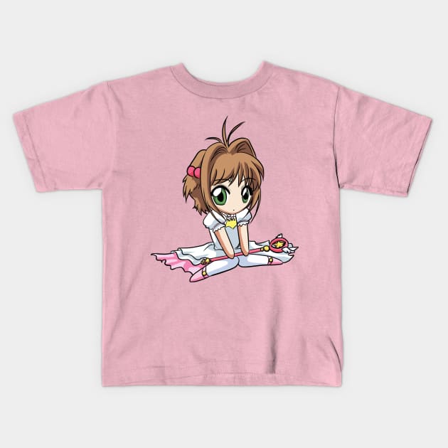 Card Captor Sakura - Sakura _off Kids T-Shirt by Mitgard